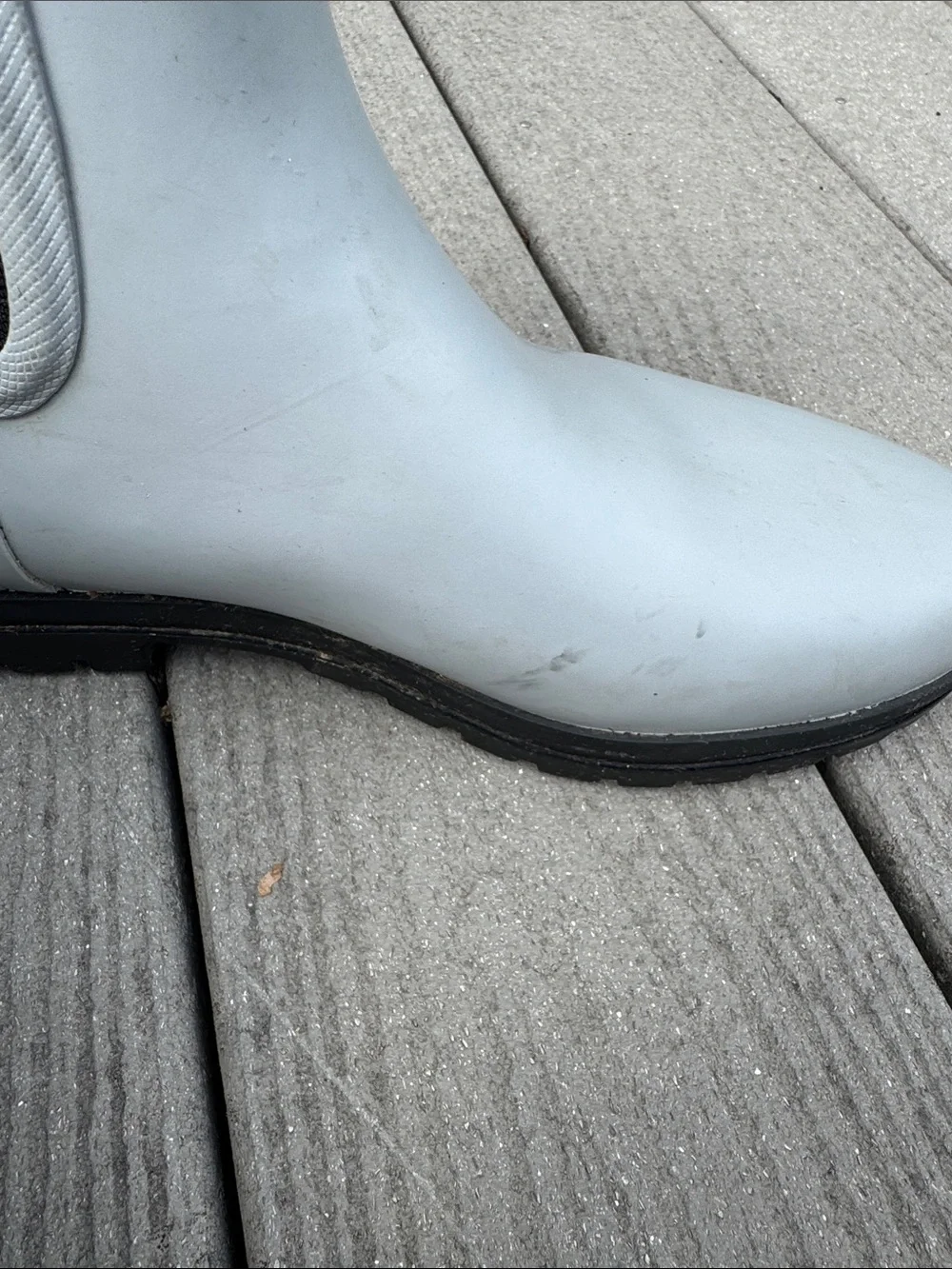 L.L. Bean Wellie Women’s Boots - Light Gray